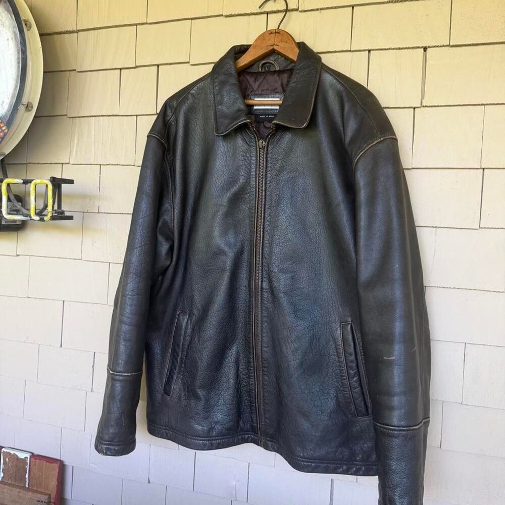 Barney-s Men's Black and Brown Jacket